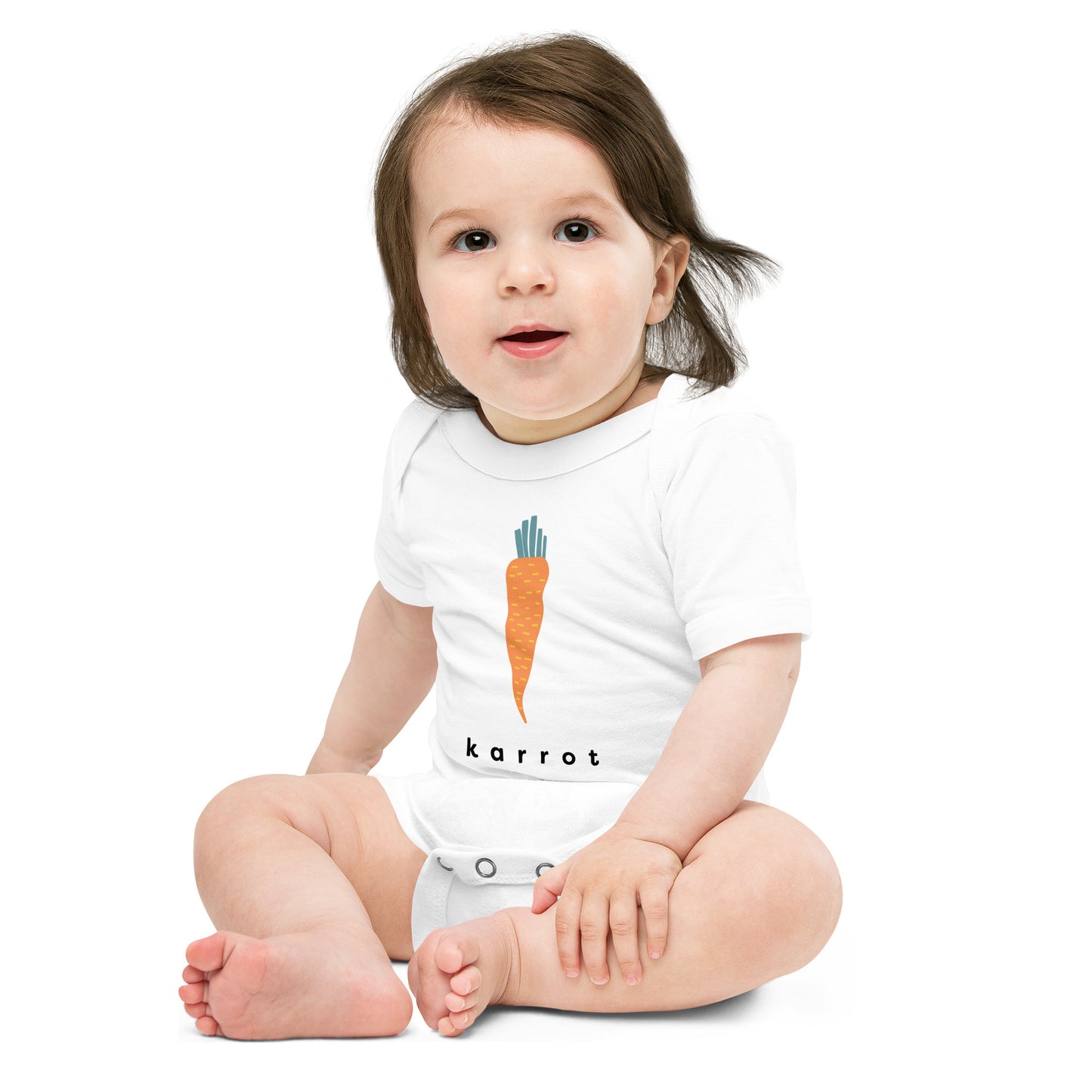 Baby Karrot Uprighteous Short Sleeve Onsie